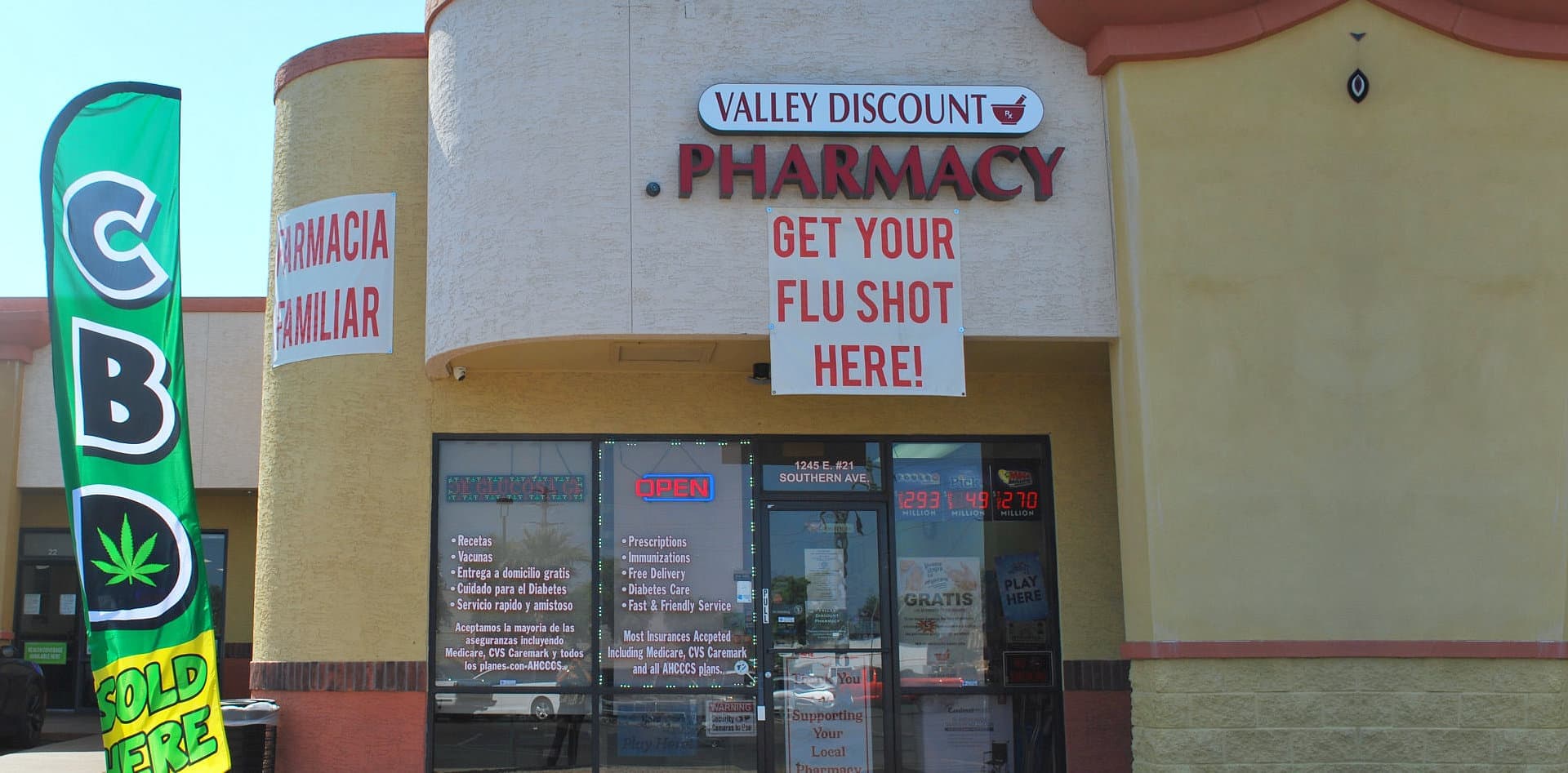 valley discount pharmacy front view